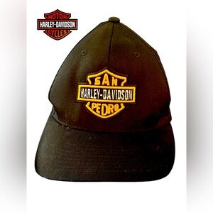 NWOT Harley-Davidson San Pedro Men's Embroidered Patch Flexfit Baseball Cap